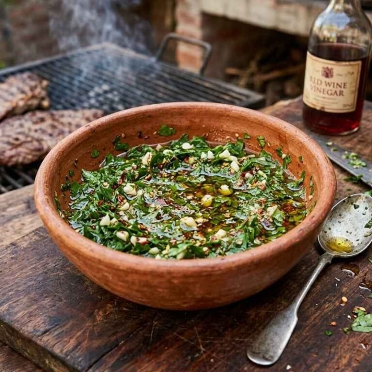 Why Authentic Chimichurri Is Green Sauce